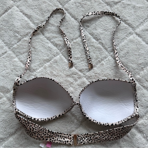 Victoria's Secret | Cheetah Bling "The Tease Halter" Bikini Top | Size 34D - Picture 14 of 14